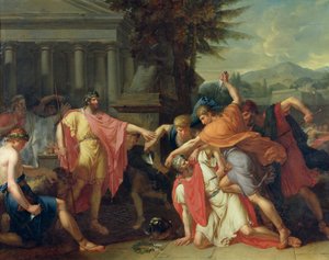 The Death of Tatius by Anne Louis Girodet de Roucy Trioson