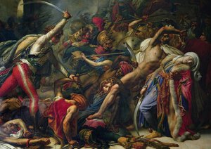 The Revolt at Cairo, 21st October 1798 (detail) by Anne Louis Girodet de Roucy Trioson