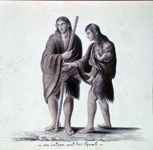 An Indian and His Squaw by Anne Marguerite Hyde de Neuville