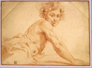 A Boy Looking Over His Shoulder