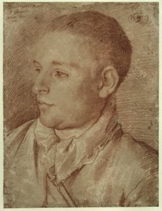 Portrait of Baldassare Aloisi, called Galanino by Annibale Carracci