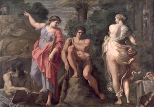 Hercules at the Crossroads, c.1596 by Annibale Carracci