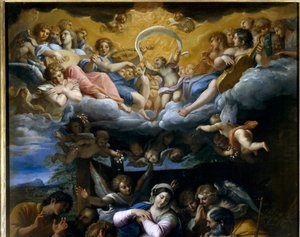 The Adoration of the Shepherds (detail) by Annibale Carracci