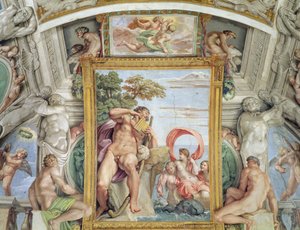 Galleria di Carracci, Polyphemus and Galatea (detail) by Annibale Carracci