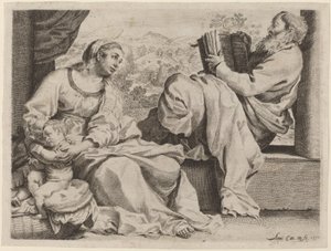The Holy Family with Saint John the Baptist by Annibale Carracci