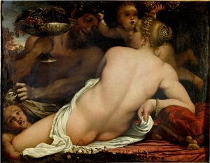 The Bacchante, Venus, Satyr and Two Cupids (detail)