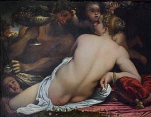 Venus, Two Satyrs and Cupid