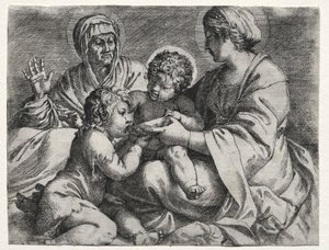 Virgin with the Bowl by Annibale Carracci