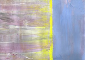 Gentle Blue Yellow Abstract by Annick