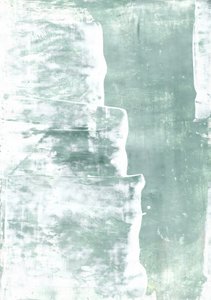 Soft Green Abstract Layers by Annick