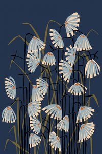 Stylized Navy Blooms