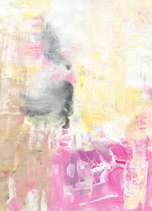 Vibrant Pink Yellow Abstract