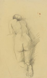 Kneeling Female Nude from the Back by Anny Dollschein