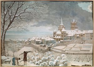 Lausanne in the Snow