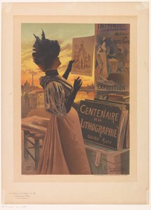 Advertisement for the Exposition du Centenaire de la Lithographie Organized by Galerie Rapp by Anonymous
