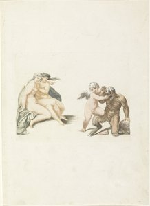 Cupid Punishing a Satyr