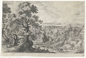 Apollo Walking with a Young Woman by Anonymous