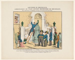 Arrest of Manneken Pis, 1845 by Anonymous