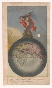 Atlas on Globe (Title Page for: Justus Danckerts, Atlas)