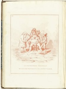 Birth Pangs of the National Convention, 1795 (title on object: La Convenzione Nazionale Batava che Partorisce una Costituzione) (series titles: Hollandia Regenerata (Italian copy), La rigenerazione dell