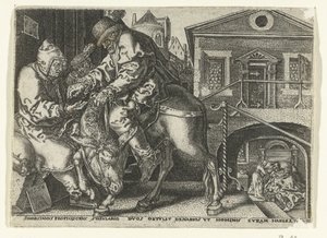 Good Samaritan Pays the Innkeeper (series: Parable of the Good Samaritan) by Anonymous