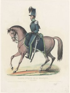 Belgian Civic Guard on Horseback, 1830