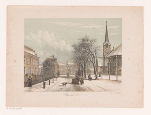 Snowy Street in Rijswijk