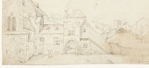 Courtyard of a Castle by Anonymous