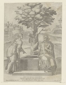 Christ and the Samaritan Woman at the Well by Anonymous