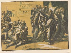 Christ Healing the Lepers by Anonymous