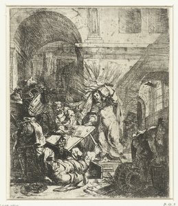 Christ Driving the Money Changers from the Temple by Anonymous