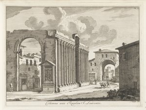 Colonnade of San Lorenzo in Rome (series title: Magazine of Italian Buildings)