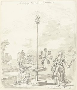 The Destruction of the Old Constitution, Decoration at the Botermarkt, 1795