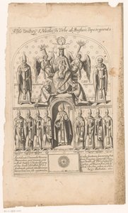 Saint Nicholas Surrounded by Popes by Anonymous
