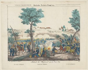 The Battle of Waghäusel, 1849 (Badischer Freiheits-Kampf 1849 series) by Anonymous