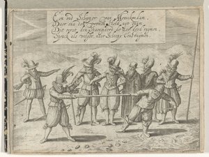 The Struggle for the Golden Stick, 1608 by Anonymous