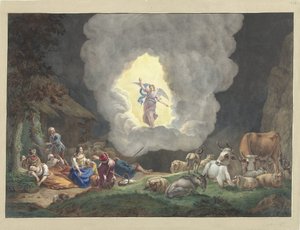 The Annunciation to the Shepherds by Anonymous