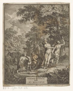 Diana and Shepherds (Title Page for: Gerard Kempher, Shepherd Songs, 1732) by Anonymous