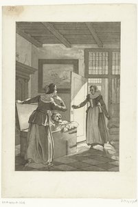 Elsje van Houweningen Catches Hugo de Groot in the Book Chest, 1621