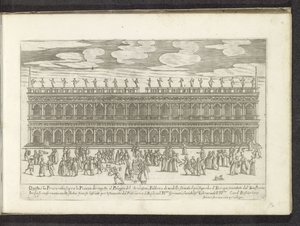 Facade of the Biblioteca Marciana in Venice (Scenes from Venetian Life)