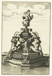 Fountain with Leda and the Swan Architectura Curiosa Nova (series title)