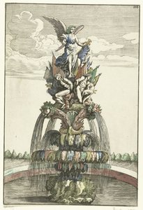 Fountain with Statue of Victoria by Anonymous
