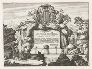 Fountain with Dedication to and Coat of Arms of Giovanni Francesco Negroni by Anonymous