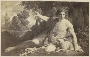 Photoreproduction of a drawing of John the Baptist