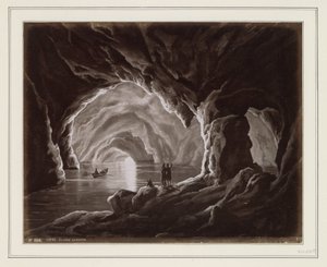 Photoreproduction of (Probably) a Drawing of the Blue Grotto on Capri