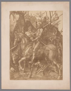 Photoreproduction of the Engraving Knight, Death and the Devil by Albrecht Dürer by Anonymous