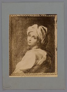 Photoreproduction of a Painted Portrait of Beatrice Cenci by Guido Reni, in the Galleria Barberini in Rome