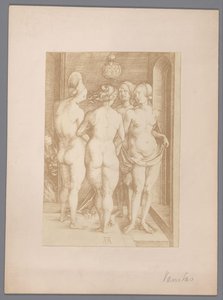 Photo Reproduction of an Engraving of Four Naked Women by Albrecht Dürer by Anonymous