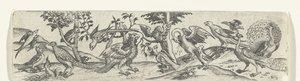 Frieze with Birds, Including Peacock and Pelican by Anonymous