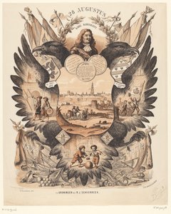Commemorative Plaque for the Celebration of 200 Years of the Relief of Groningen 1672-1872 by Anonymous
